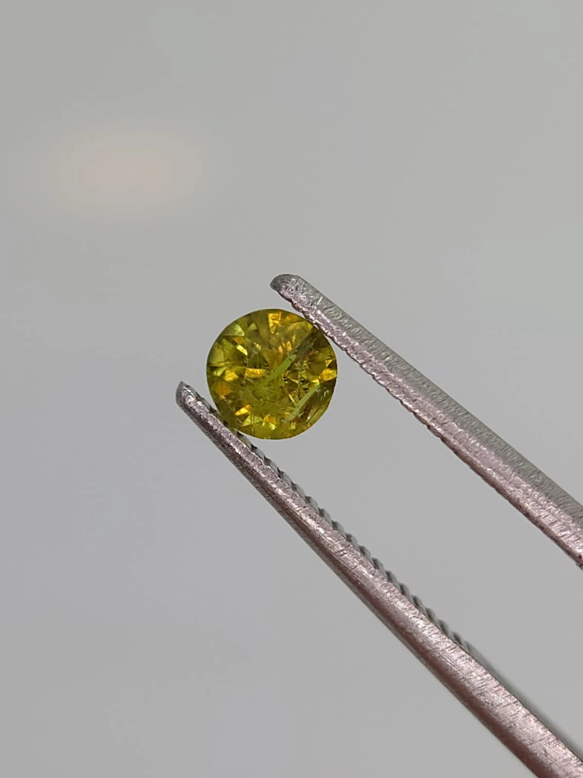 0.37ct Natural Demantoid Garnet Round Cut From Pakistan — view 3